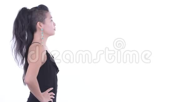 幸福美丽的亚洲女人的形象视频的预览图