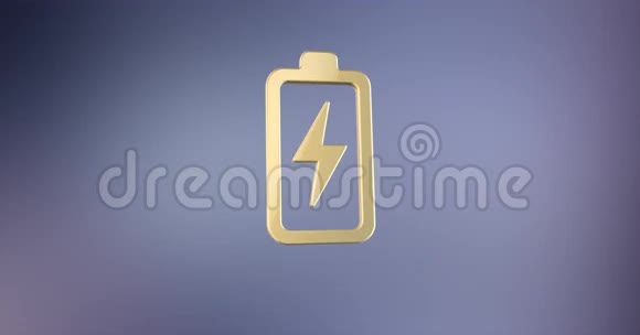 充电黄金3D图标视频的预览图