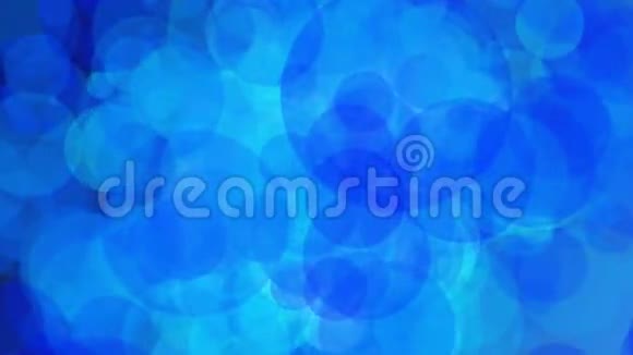 蓝色的抽象气泡视频的预览图