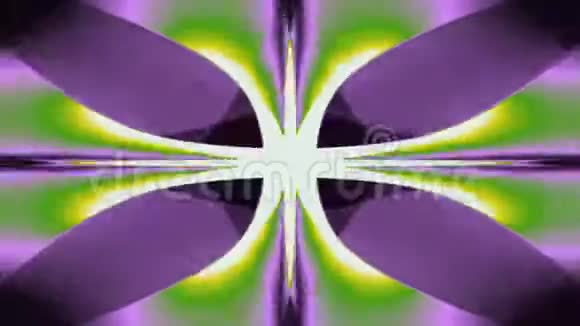 带有闪烁几何元素的抽象彩色运动镜头剪辑视频的预览图