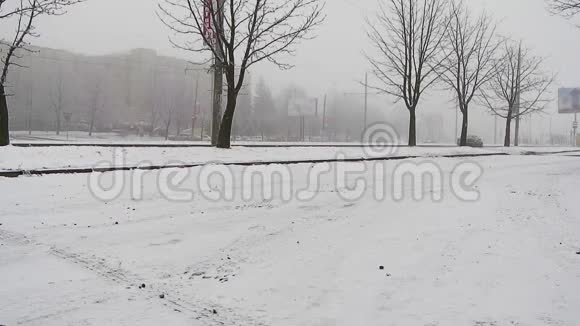 冬季城市景观视频的预览图