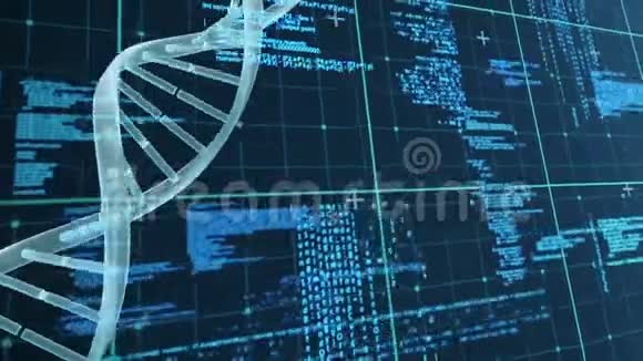 背景中二进制码的DNA视频的预览图
