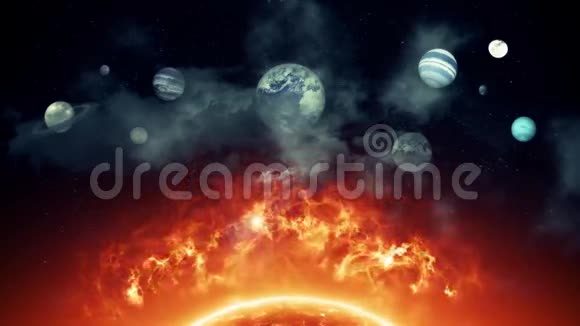 太阳系的艺术小说观视频的预览图