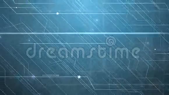蓝色抽象高科技技术模式视频的预览图