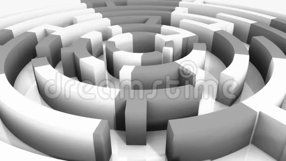4K旋转马赛克模式迷宫抽象的商业和技术背景视频的预览图