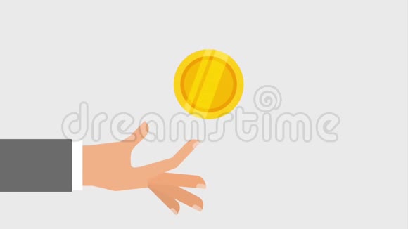 手和硬币图标视频的预览图
