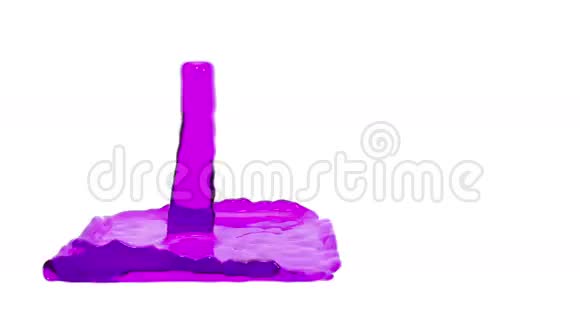 紫漆填充容器阿尔法通道包括像卢马哑光3D渲染16视频的预览图