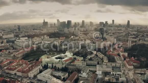 波兰华沙的空中射击视频的预览图