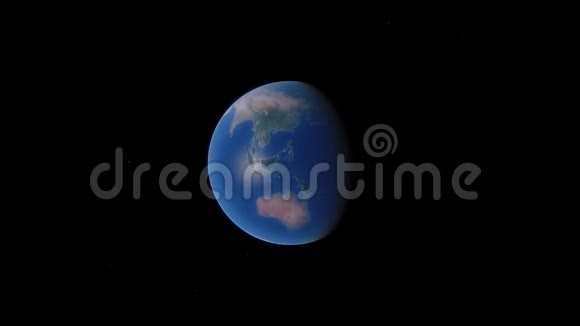 地球旋转三维动画在4k视频的预览图