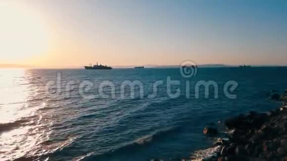 具有海岸线的日本海的海景视频的预览图