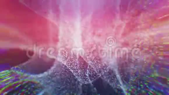 抽象背景3d渲染随机尺寸的混沌粒子视频的预览图