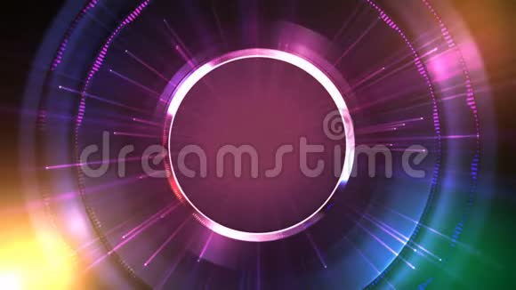 分级曲线旋转紫色的圆圈视频的预览图