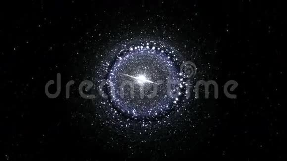 恒星及其太阳系围绕着它运行的超大质量黑洞视频的预览图