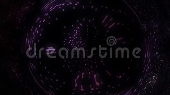 屈体式循环旋转球体动画循环彩色点和线条为你的活动音乐会播放的无缝片段视频的预览图