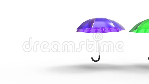 彩色雨伞背景视频的预览图