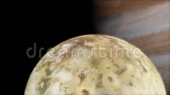 木星转换的吉星视角下Io月的特写视频的预览图