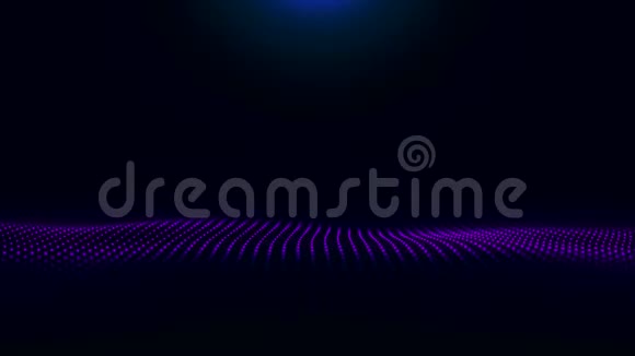 纹理效果背景抽象线移动波蓝色运动未来派粒子波摘要背景视频的预览图