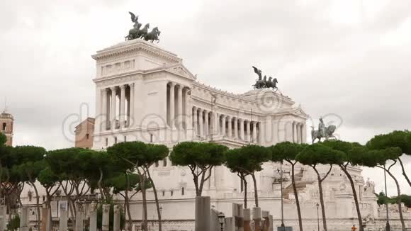 罗马国家纪念碑VittorioEmanuele视频的预览图