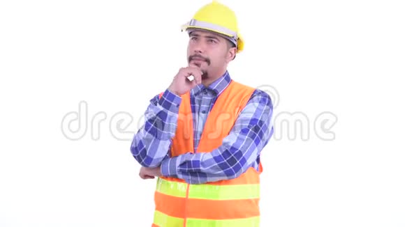 可爱的波斯人建筑工人视频的预览图