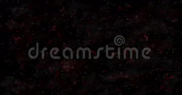 圣诞快乐的文字在土耳其MutluNoeller形成的灰尘和变成水平的灰尘在黑色背景视频的预览图