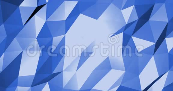 抽象数字几何形状蓝色背景现代视频的预览图