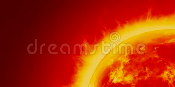 真实的红日渲染作为燃烧之星4kcgi动画视频的特写视频的预览图