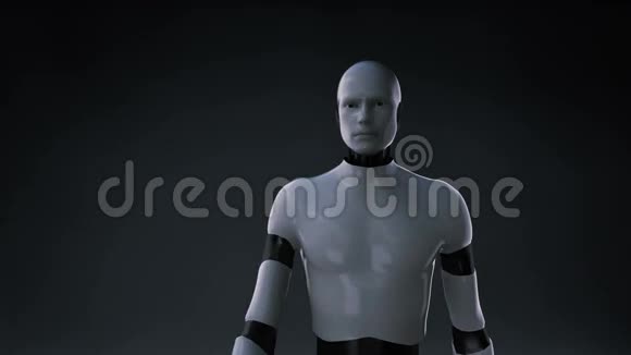 机器人触摸屏数码线创造创意灯泡形状数码概念情报技术视频的预览图