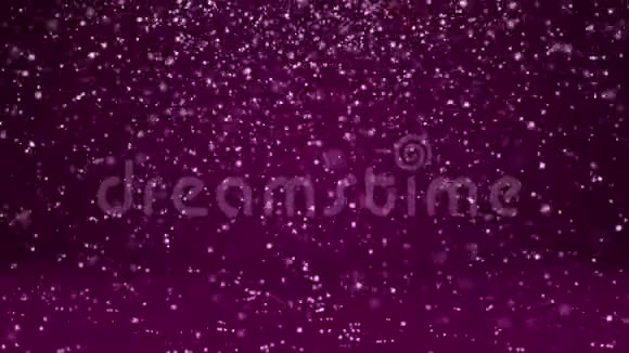 降雪沉降在旋转表面紫色冬季背景作为广告或标志圣诞节或视频的预览图