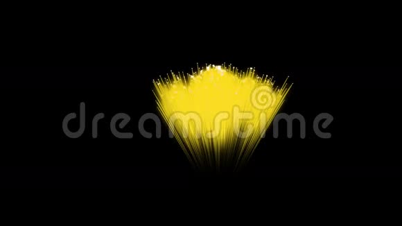 壮观的烟花表演黄色的线性烟花多条线全高清电视1视频的预览图