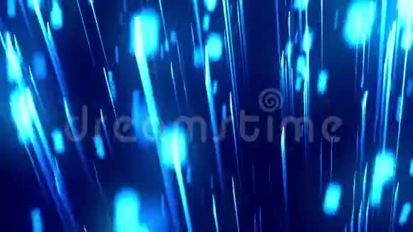 发光的粒子和蓝色的条纹视频的预览图