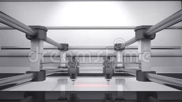 3D打印机3D3D扫描仪动画视频的预览图