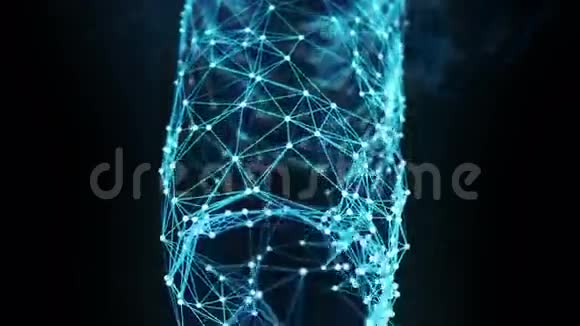 抽象运动背景数字劳力士隧道阿尔法马特环视频的预览图