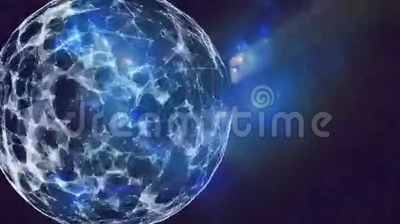 在恒星背景上旋转星系动画视频的预览图