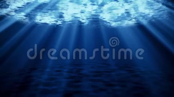 深蓝海洋海底环境视频的预览图