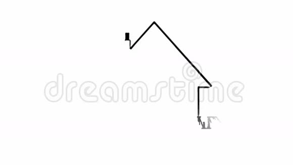 快速动画铅笔素描一个家庭住宅的景观黑白设计增加颜色标题停止做梦开始视频的预览图