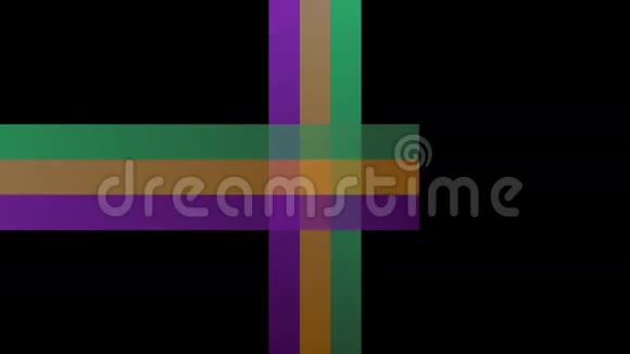 绿色橙色和紫色的彩色动画条有卷纸效果的视频背景视频的预览图