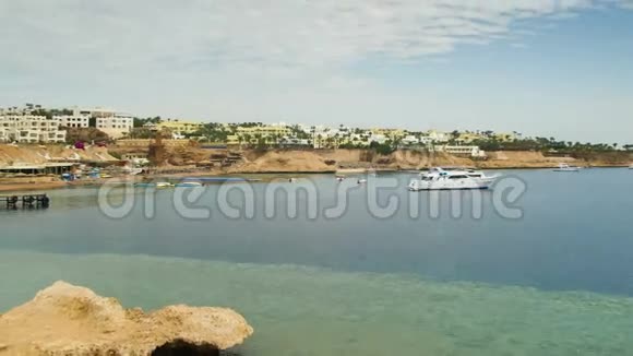 埃及海滩红海海岸度假村时间流逝视频的预览图