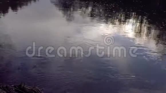 河流中的水流特写视频的预览图