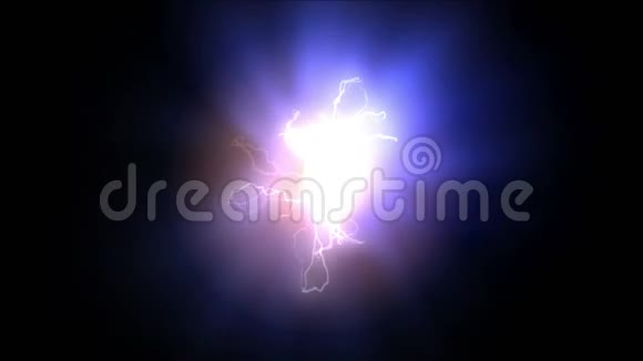 火球电能闪电科技粒子爆炸视频的预览图