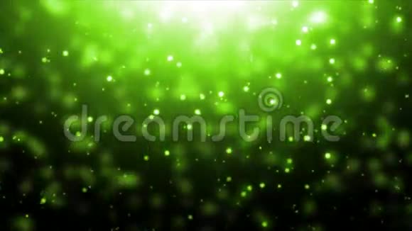移动绿色粒子视频的预览图