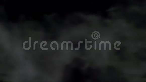 在黑色背景上旋转蒸汽视频的预览图