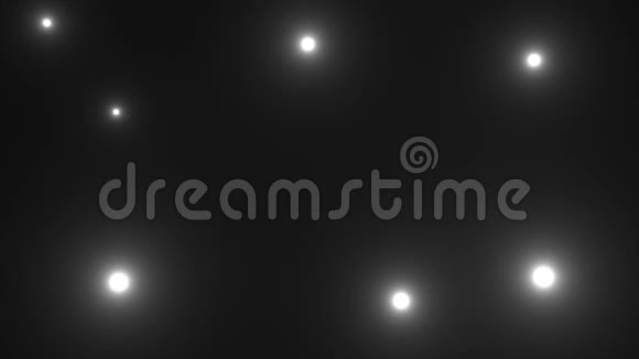 许多明亮的照片在黑暗中闪烁着光线3d渲染计算机生成背景视频的预览图