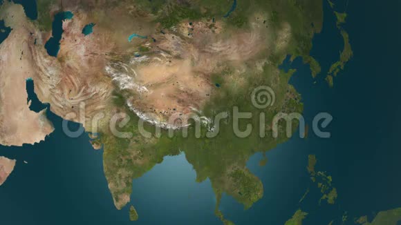全球冷却亚洲冻结4K动画视频的预览图