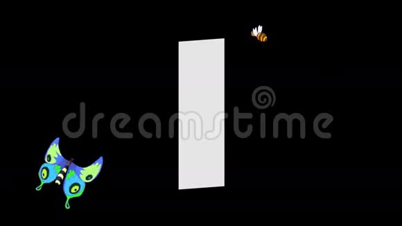 字母I和昆虫背景视频的预览图