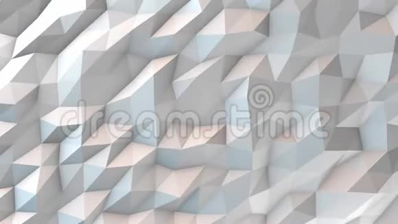 白色多边形几何表面环视频的预览图