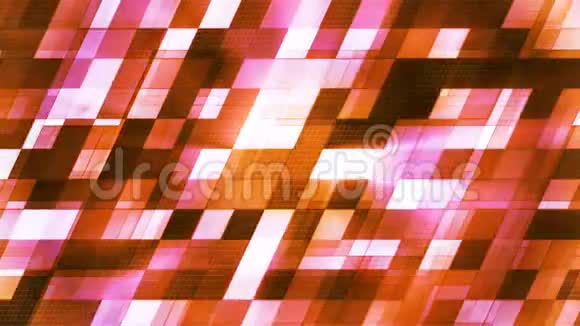闪烁高科技斜压光图案橙色抽象可循环4K视频的预览图