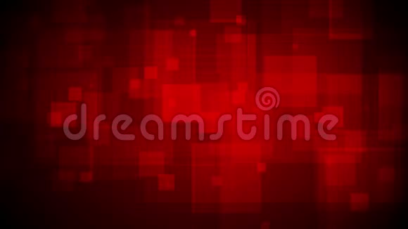 暗红色几何方块技术视频动画视频的预览图