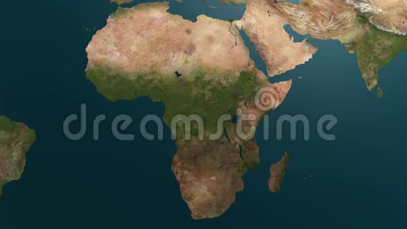 全球冷却非洲冻结4K动画视频的预览图