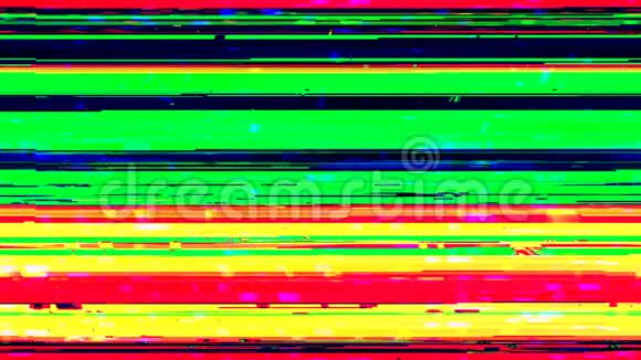 动态glich视频彩色显示不良电视信号3d渲染生成的背景视频的预览图