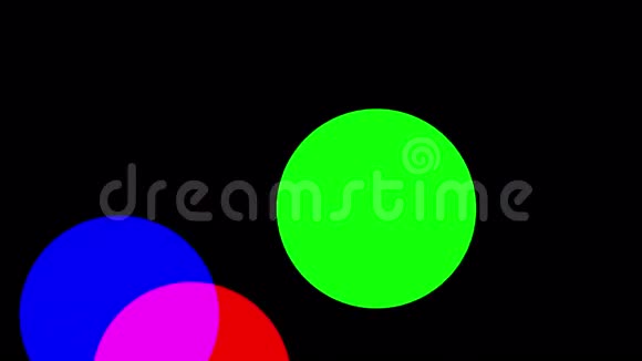 RGB圆圈移动并显示颜色是如何制作的视频的预览图